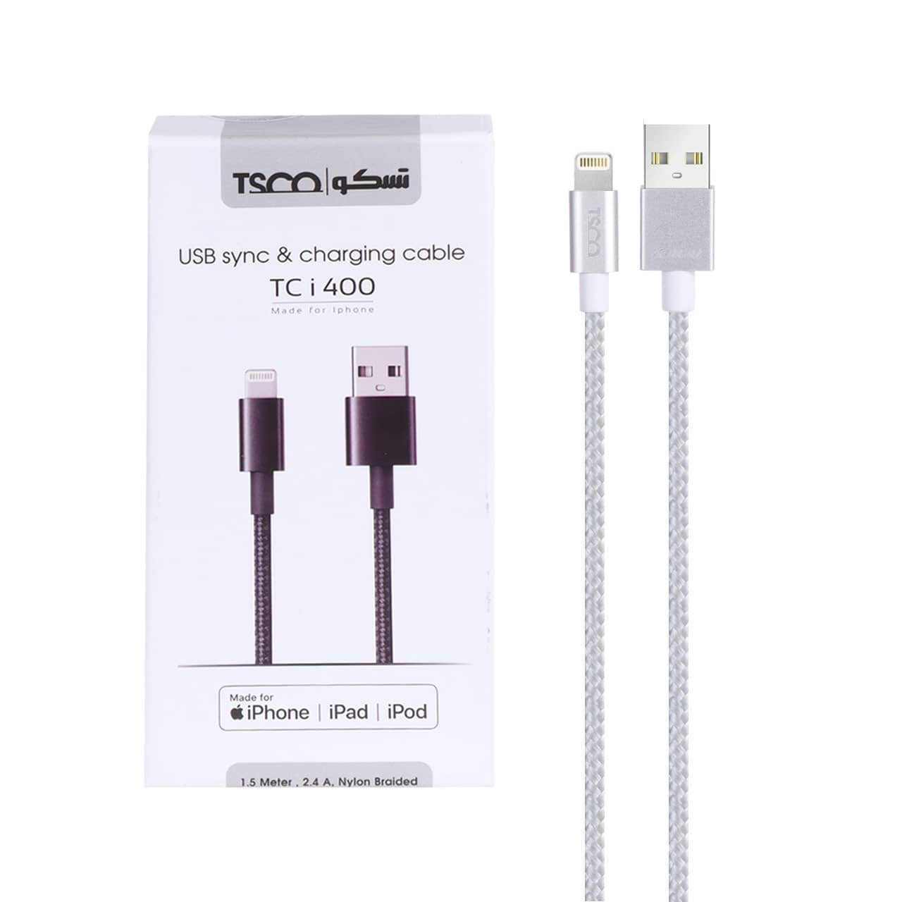 کابل تبدیل USB به لایتنینگ تسکو مدل TCI 400
